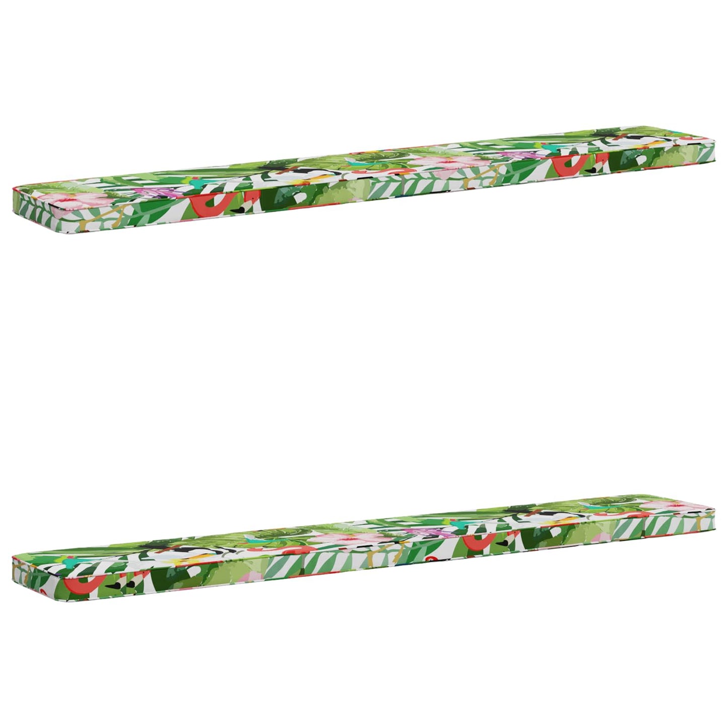 vidaXL 2-Piece Bench Cushions VUGHT 2 pcs 100% Polyester Multicolour