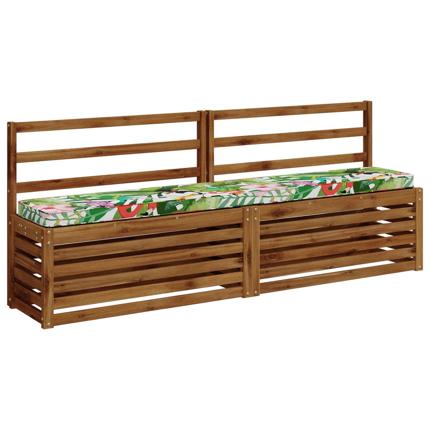 vidaXL 2-Piece Bench Cushions VUGHT 2 pcs 100% Polyester Multicolour