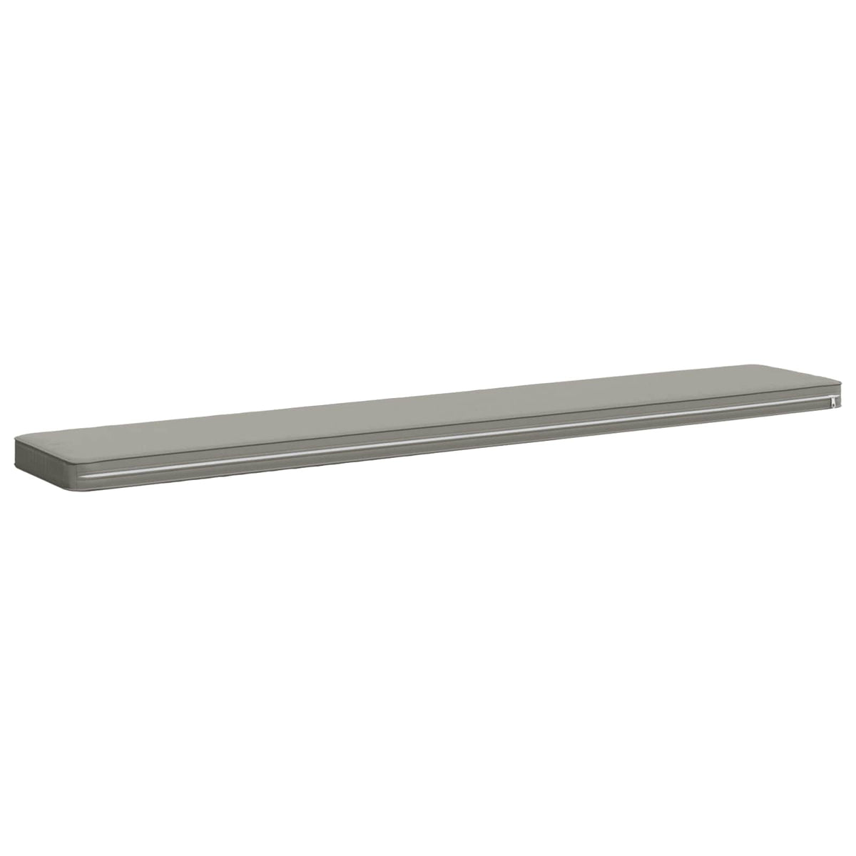 vidaXL 1-Piece Bench Cushion VUGHT 100% Polyester Grey 180 x 30 x 5 cm
