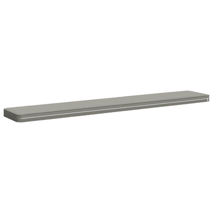 vidaXL 1-Piece Bench Cushion VUGHT 100% Polyester Grey 180 x 30 x 5 cm