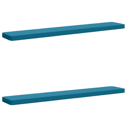 vidaXL 2-Piece Bench Cushions VUGHT 2 pcs 100% Polyester Light Blue
