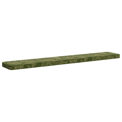 vidaXL 1-Piece Bench Cushion VUGHT 100% Polyester Leaf Design