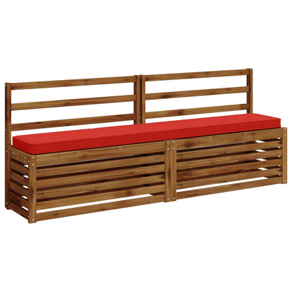 vidaXL 2-Piece Bench Cushions VUGHT 2 pcs 100% Polyester Red