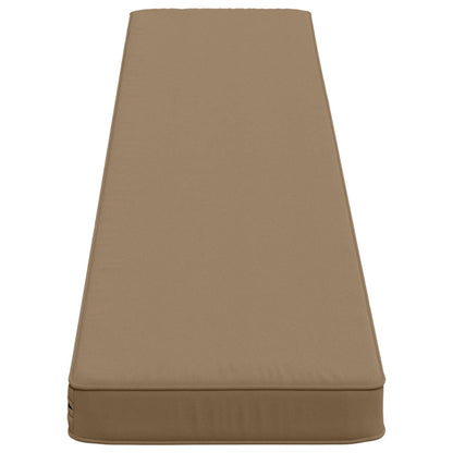 vidaXL 2-Piece Bench Cushions VUGHT 2 pcs 100% Polyester Taupe