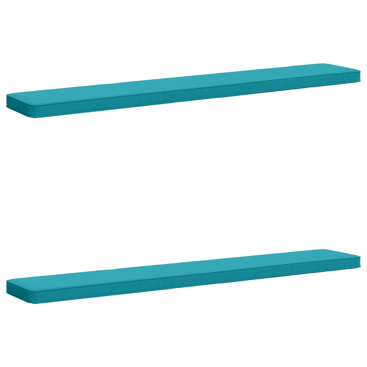 vidaXL 2-Piece Bench Cushions VUGHT 2 pcs 100% Polyester Turquoise