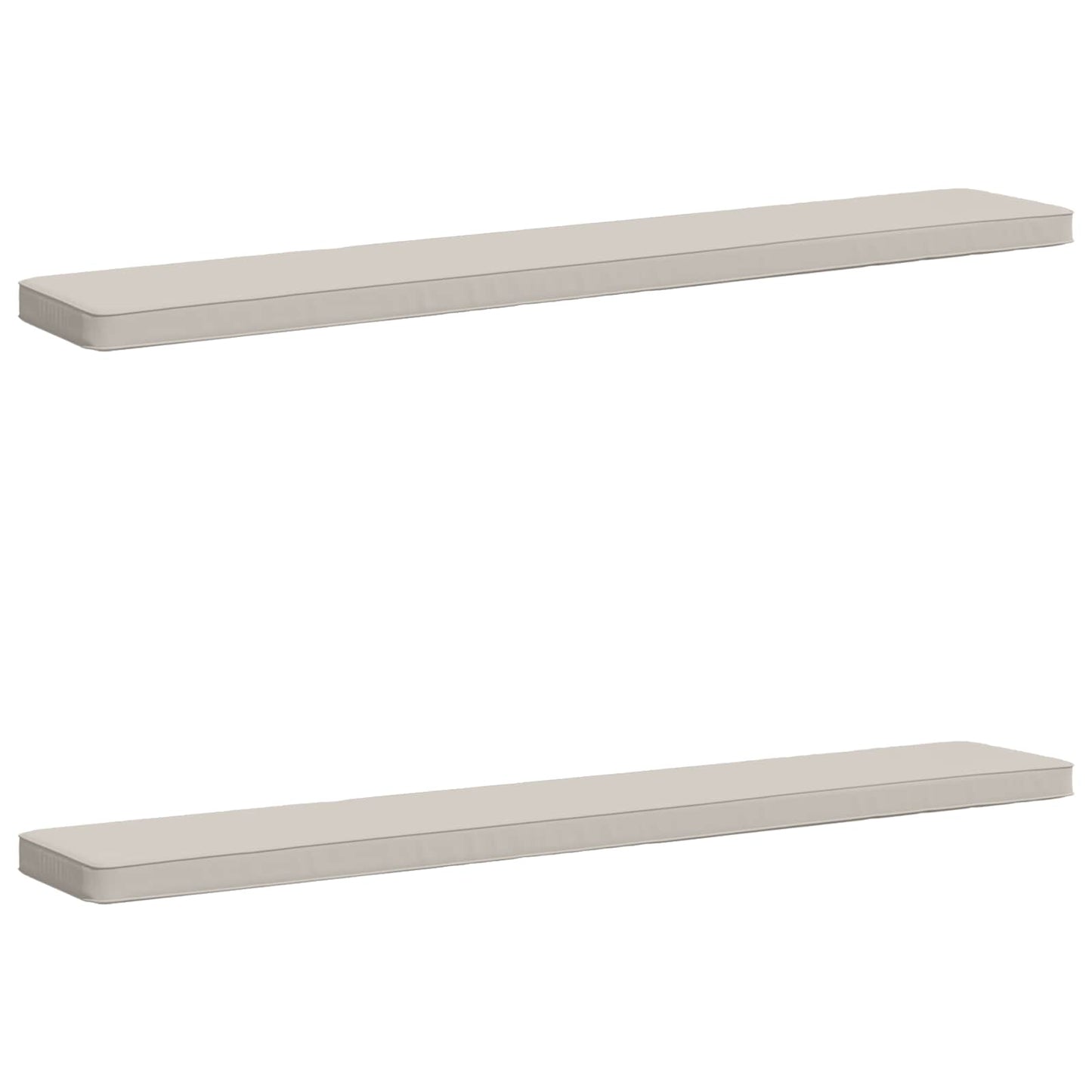 vidaXL 2-Piece Bench Cushions VUGHT 2 pcs 100% Polyester White