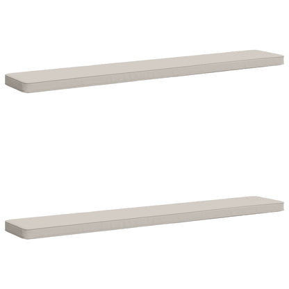vidaXL 2-Piece Bench Cushions VUGHT 2 pcs 100% Polyester White