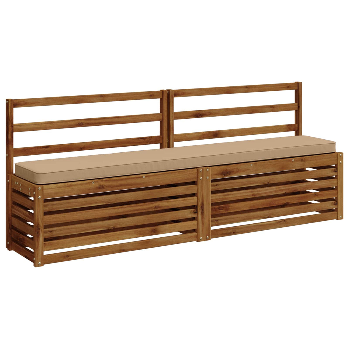 vidaXL 2-Piece Bench Cushions VUGHT 2 pcs 100% Polyester Sand