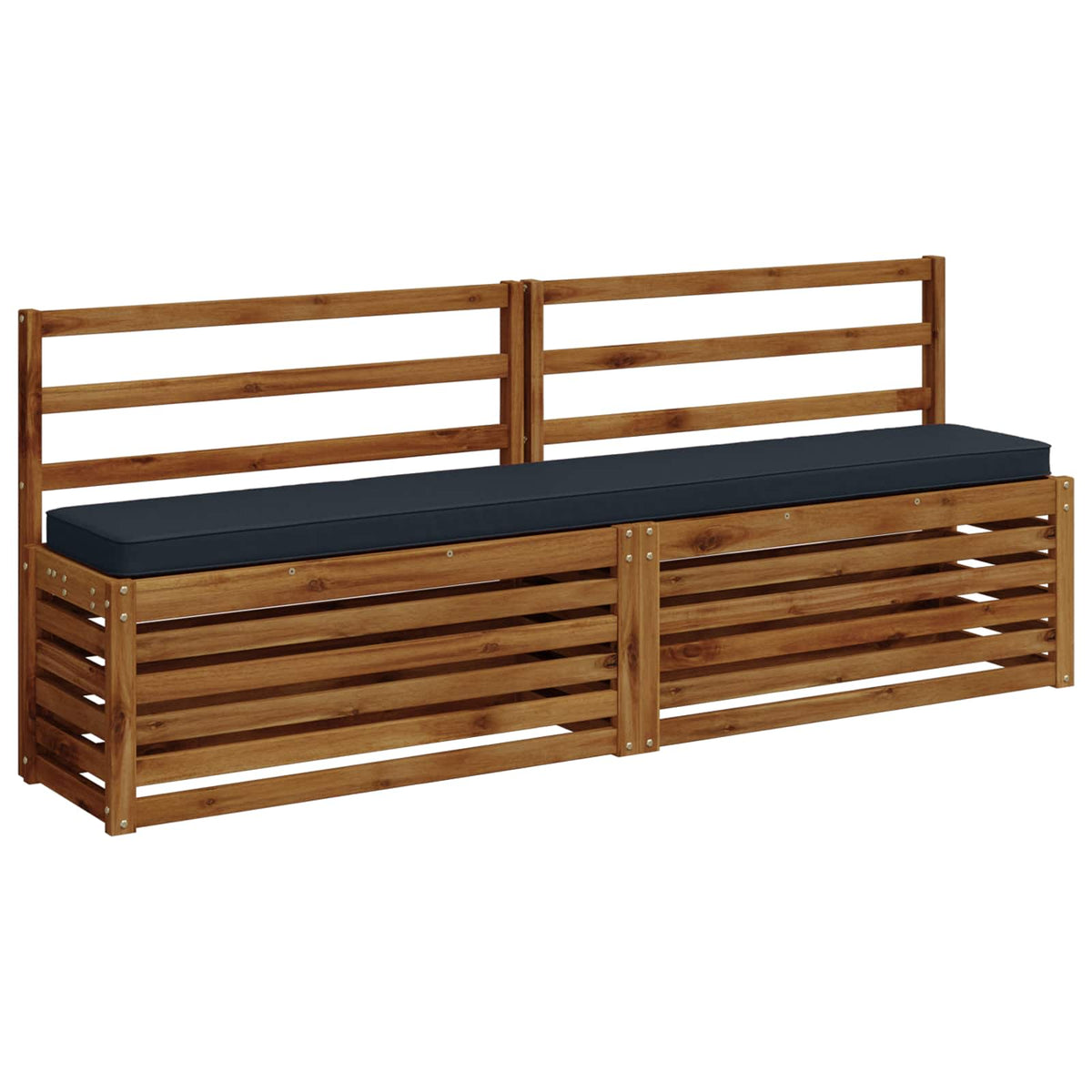 vidaXL 1-Piece Bench Cushion VUGHT 100% Polyester Dark Blue