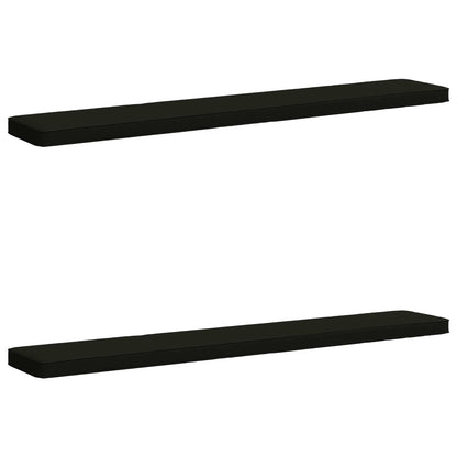 vidaXL 2-Piece Bench Cushions VUGHT 2 pcs 100% Polyester Black