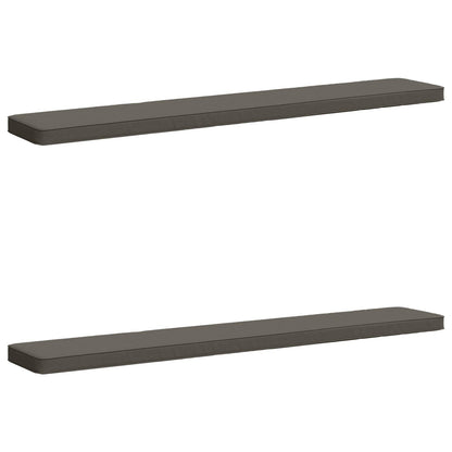 vidaXL 2-Piece Bench Cushions VUGHT 2 pcs 100% Polyester Grey