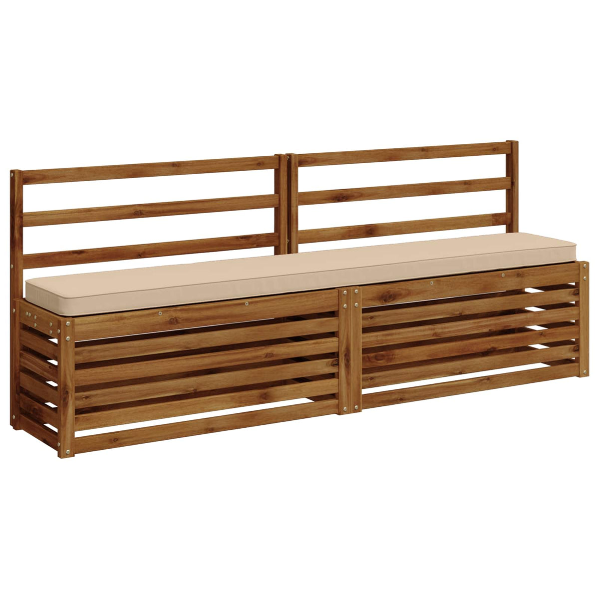 vidaXL 1-Piece Bench Cushion VUGHT 100% Polyester Cream