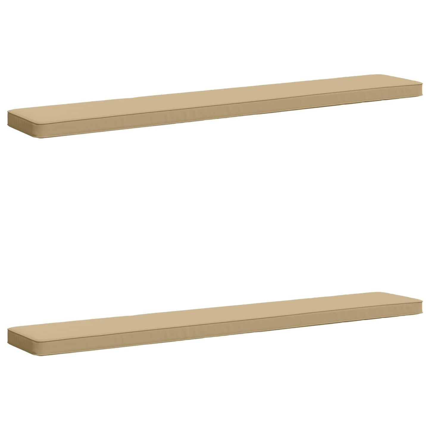vidaXL 2-Piece Bench Cushions VUGHT 2 pcs 100% Polyester Beige