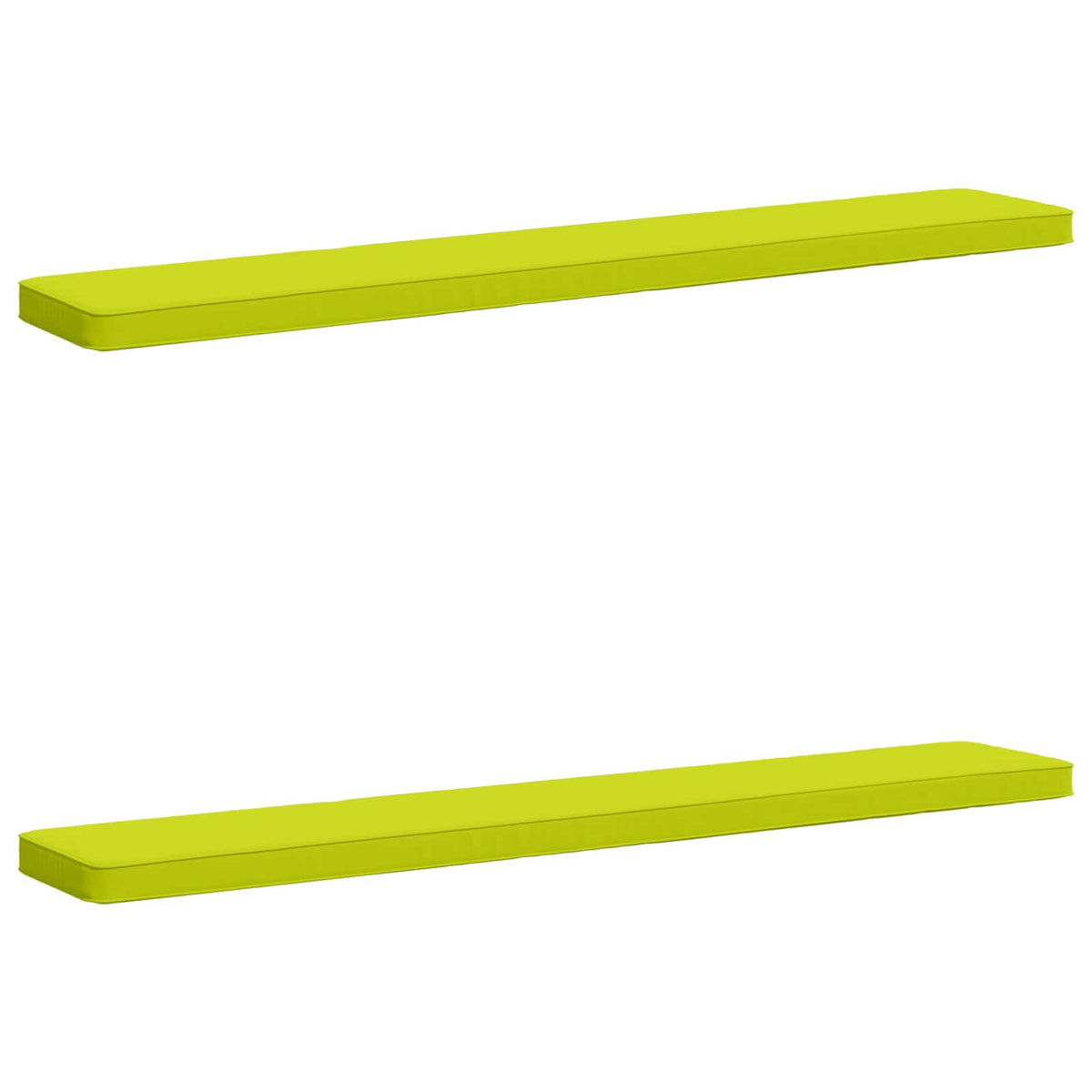 vidaXL 2-Piece Bench Cushions VUGHT 2 pcs 100% Polyester Bright Green