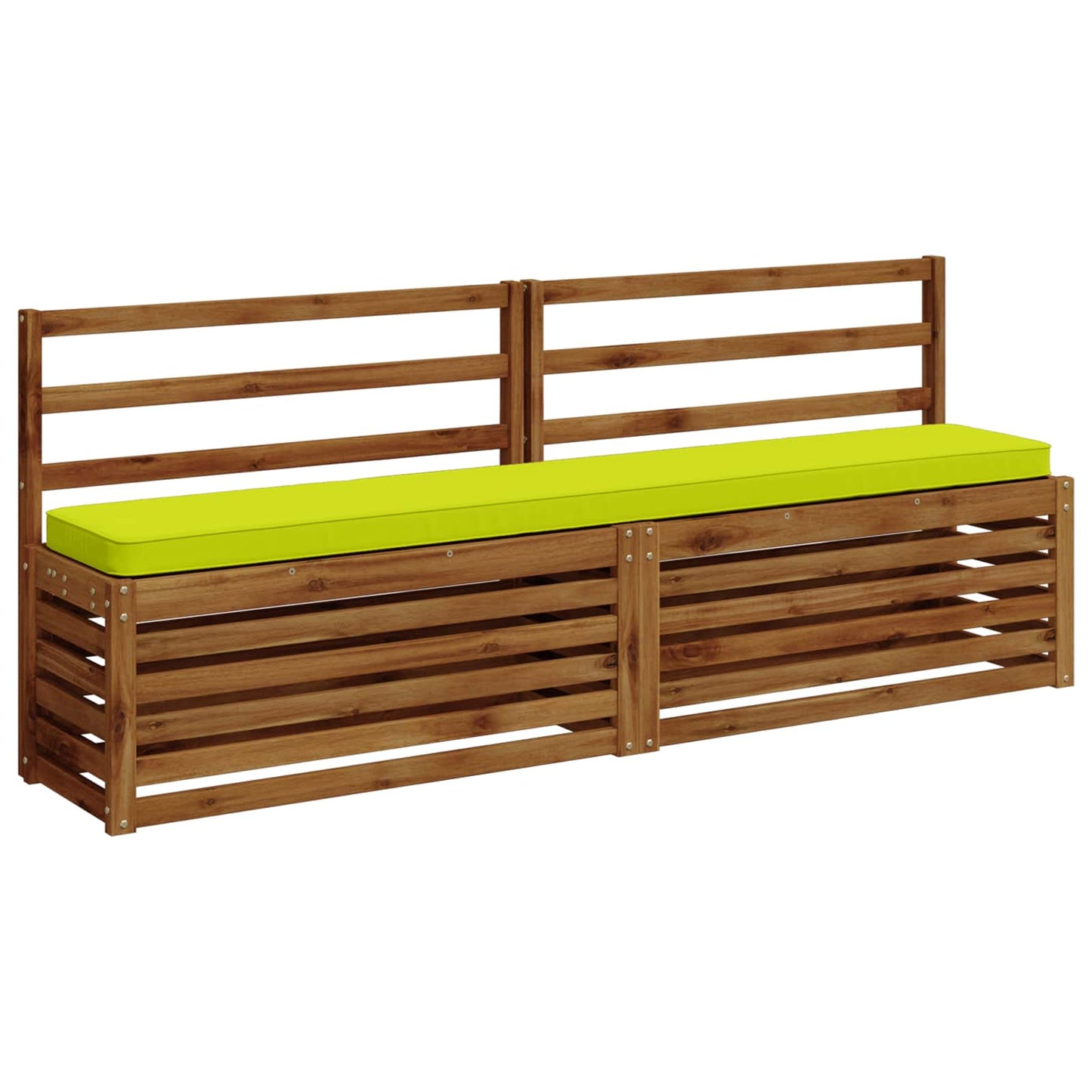 vidaXL 2-Piece Bench Cushions VUGHT 2 pcs 100% Polyester Bright Green