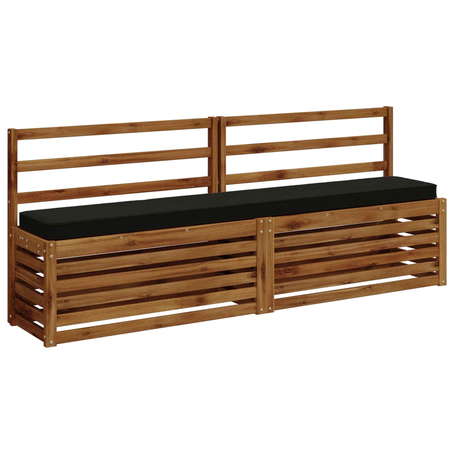 vidaXL 1-Piece Bench Cushion VUGHT 100% Polyester Black