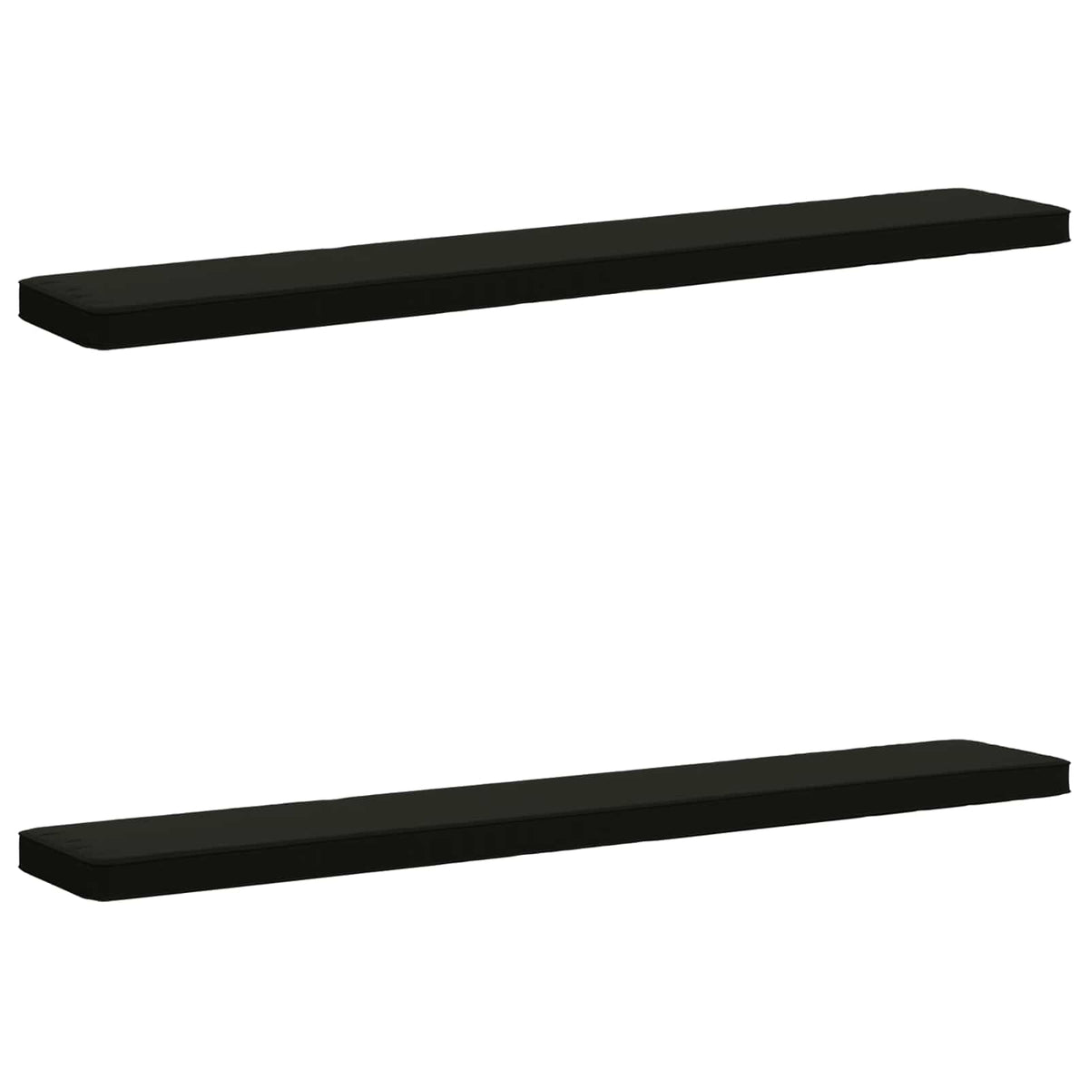 vidaXL 2-Piece Bench Cushions VUGHT 2 pcs 100% Polyester Black