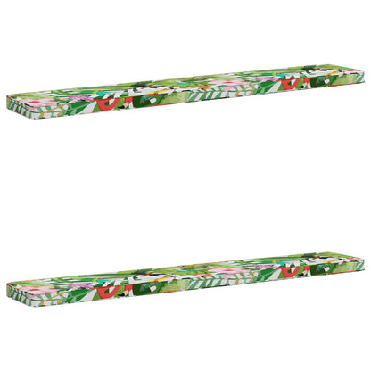 vidaXL 2-Piece Bench Cushions VUGHT 2 pcs 100% Polyester Multicolour
