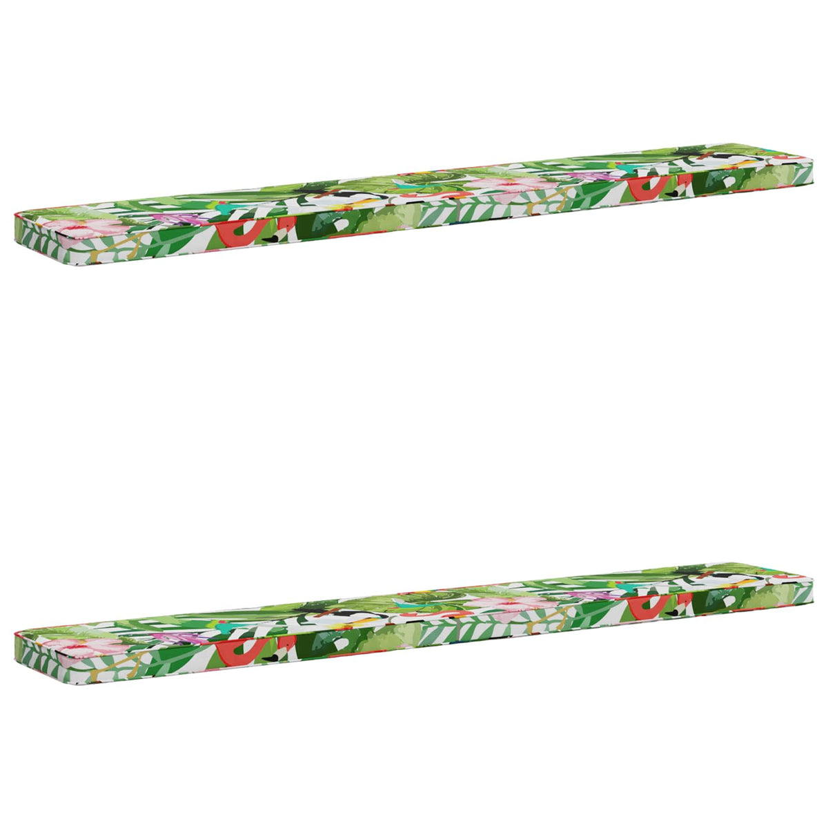 vidaXL 2-Piece Bench Cushions VUGHT 2 pcs 100% Polyester Multicolour