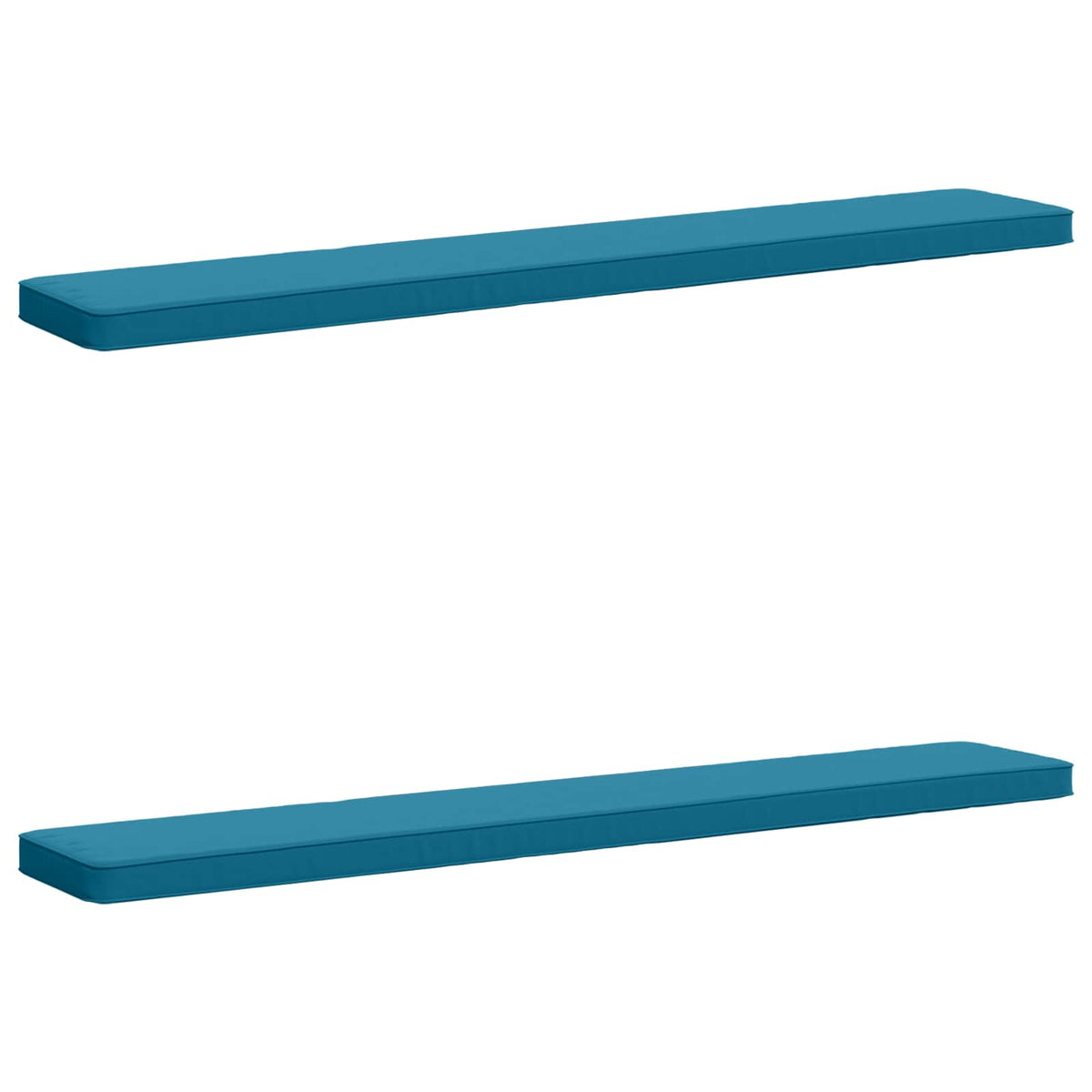 vidaXL 2-Piece Bench Cushions VUGHT 2 pcs 100% Polyester Light Blue