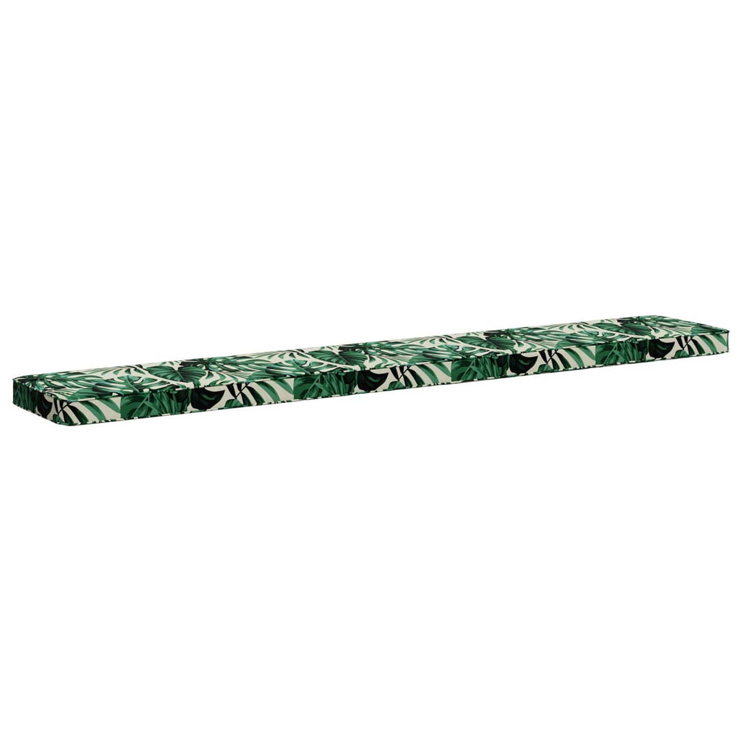 vidaXL 1-Piece Bench Cushion VUGHT 100% Polyester Leaf Pattern
