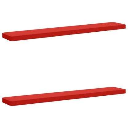 vidaXL 2-Piece Bench Cushions VUGHT 2 pcs 100% Polyester Red
