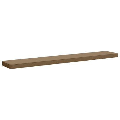 vidaXL 1-Piece Bench Cushion VUGHT 100% Polyester Taupe