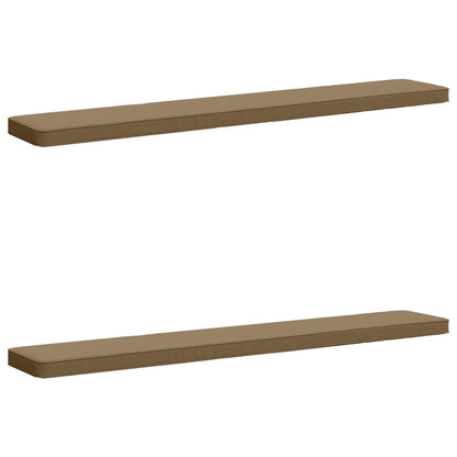 vidaXL 2-Piece Bench Cushions VUGHT 2 pcs 100% Polyester Taupe