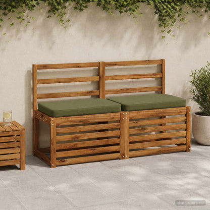 vidaXL 1-Piece Bench Cushion VUGHT 100% Polyester Olive Green