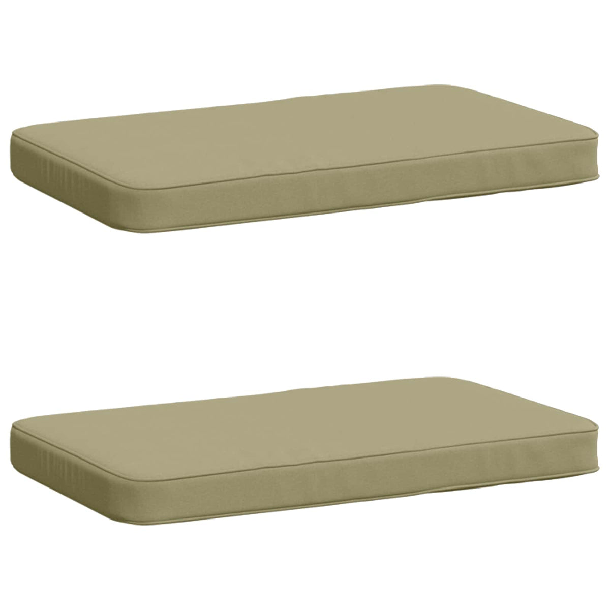 vidaXL 2-Piece Bench Cushions VUGHT 2 pcs 100% Polyester Light Green