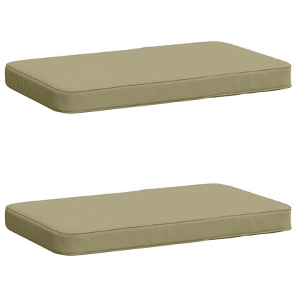 vidaXL 2-Piece Bench Cushions VUGHT 2 pcs 100% Polyester Light Green