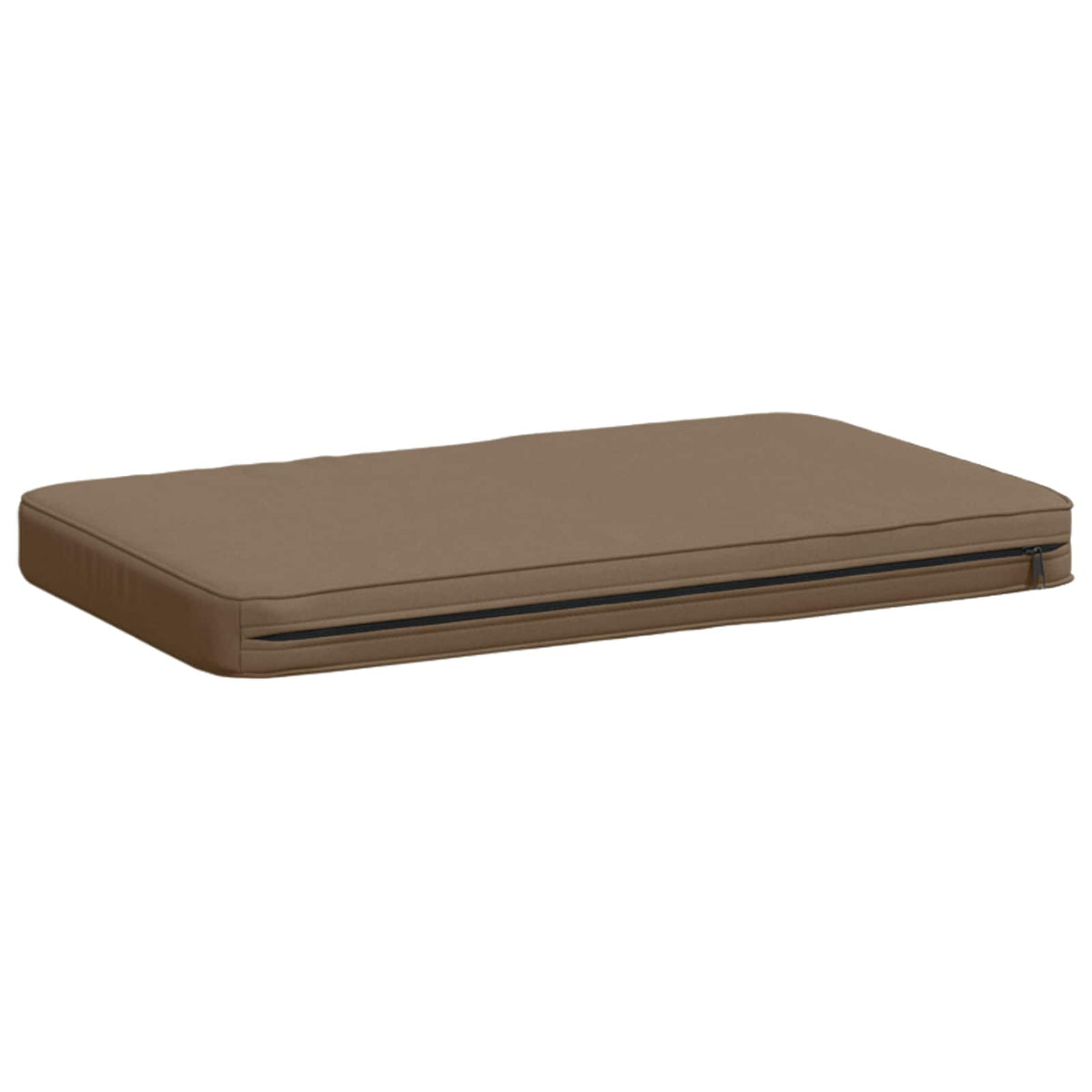 vidaXL 1-Piece Bench Cushion VUGHT 100% Polyester Taupe 60 x 40 x 5 cm