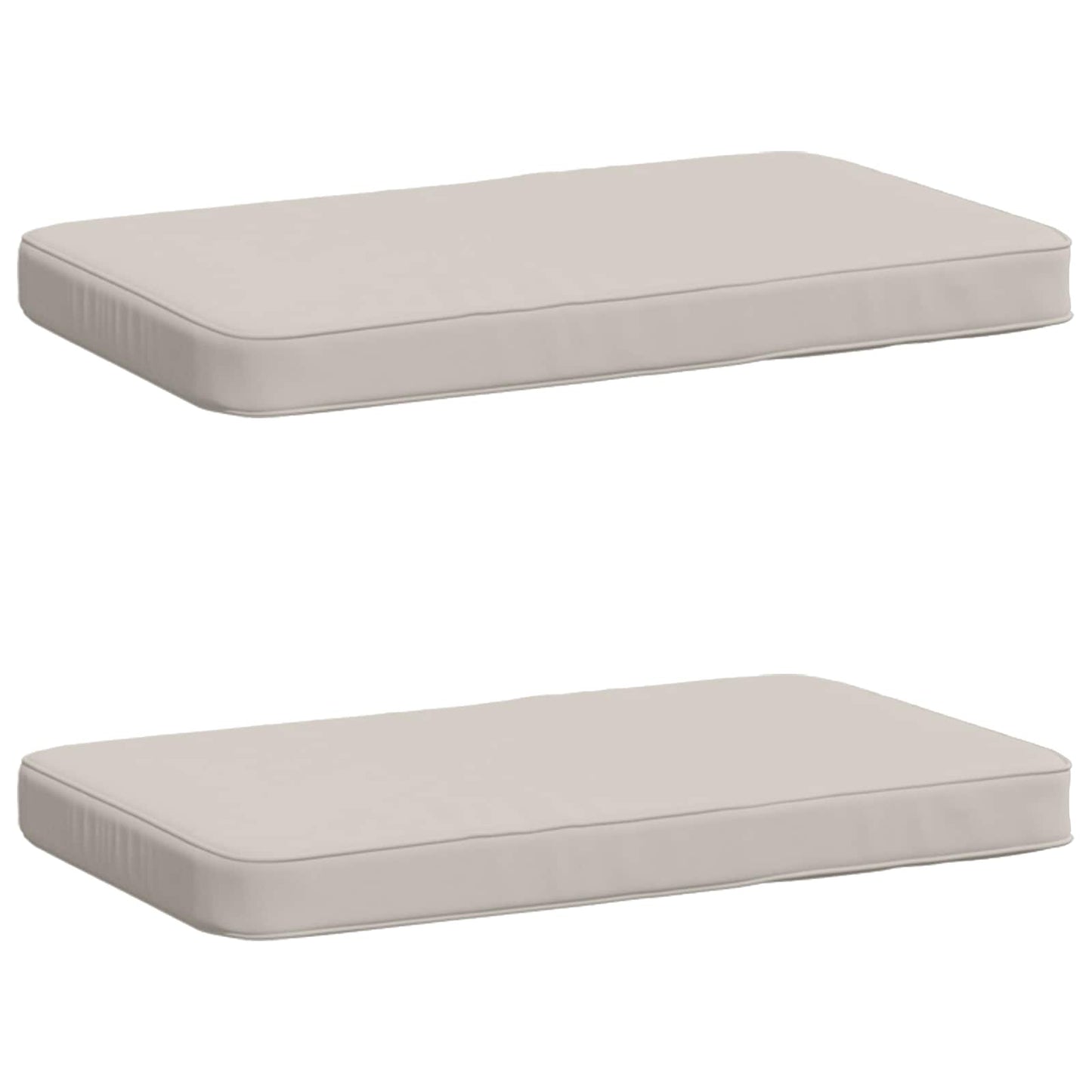 vidaXL 2-Piece Bench Cushions VUGHT 2 pcs 100% Polyester White