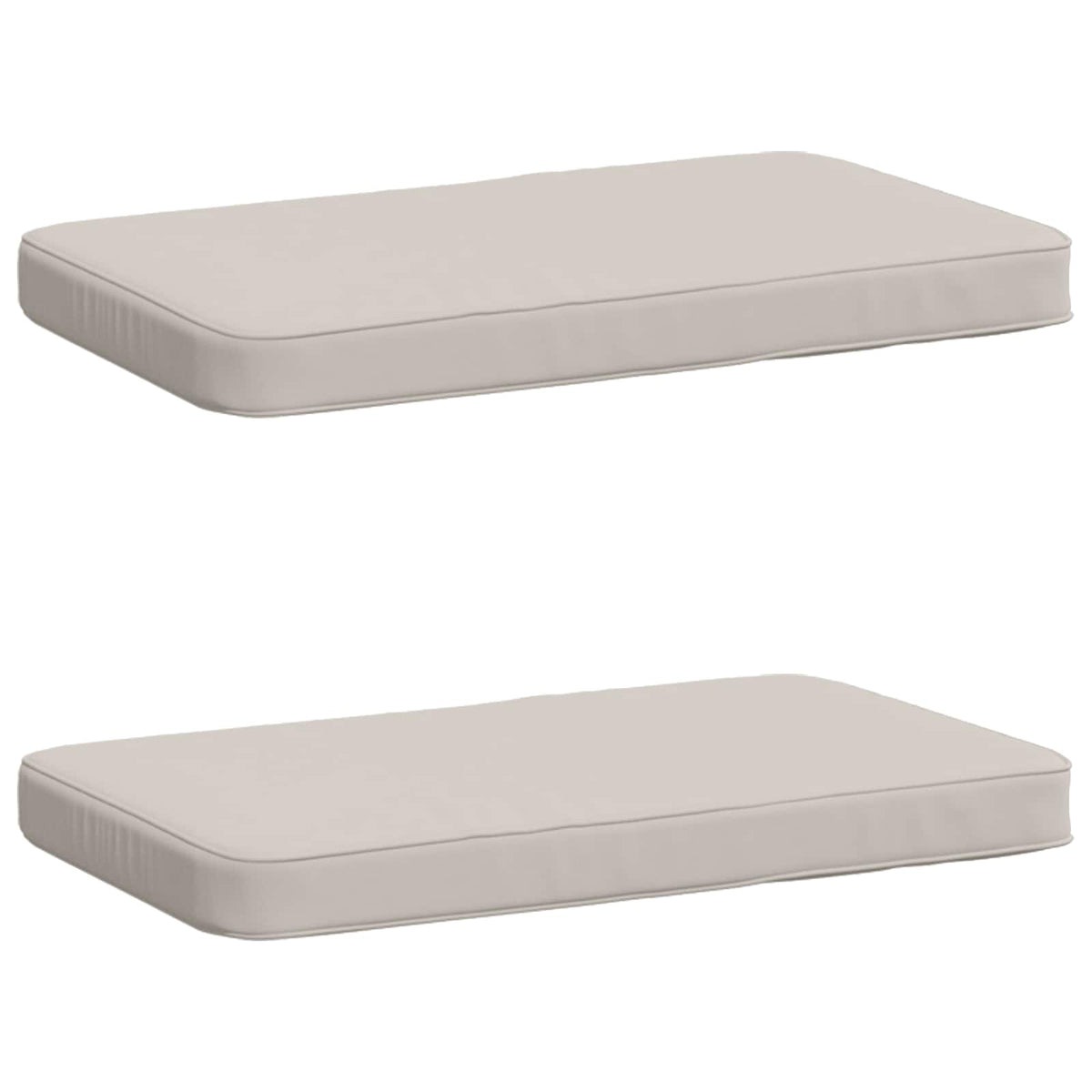vidaXL 2-Piece Bench Cushions VUGHT 2 pcs 100% Polyester White