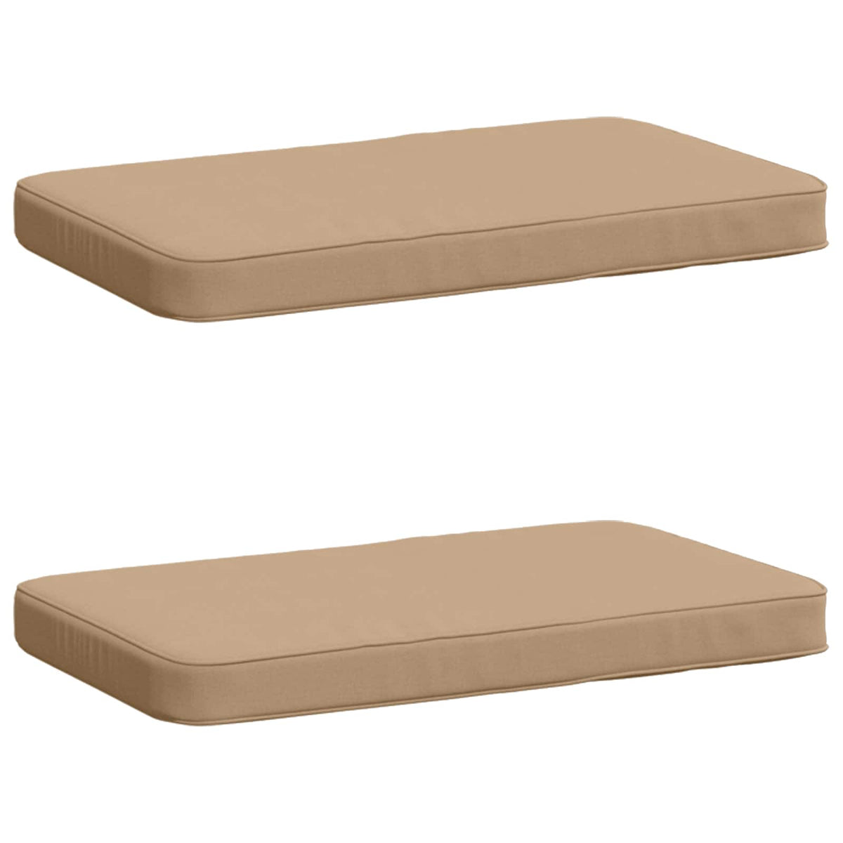 vidaXL 2-Piece Bench Cushions VUGHT 2 pcs 100% Polyester Sand