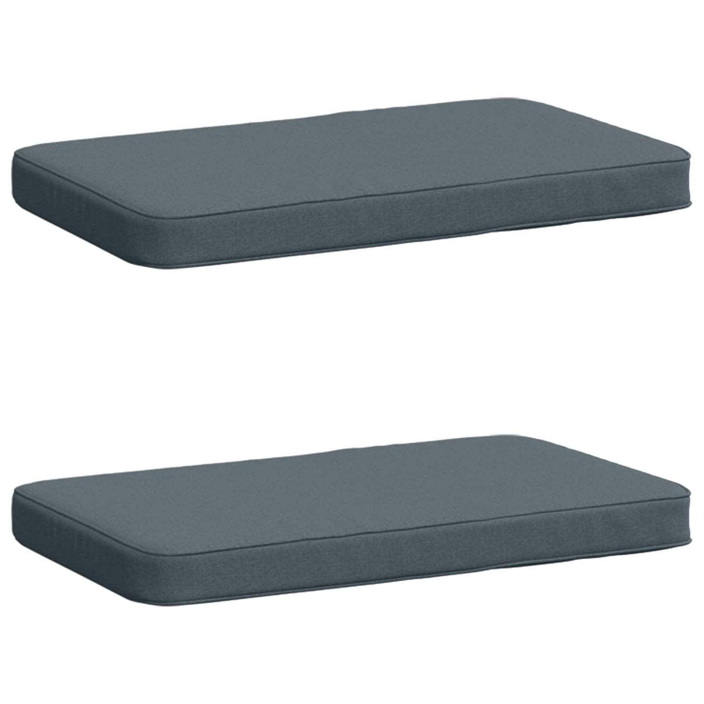 vidaXL 2-Piece Bench Cushions VUGHT 2 pcs 100% Polyester Blue
