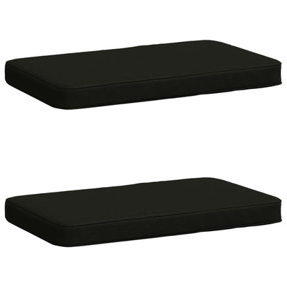 vidaXL 2-Piece Bench Cushions VUGHT 2 pcs 100% Polyester Black