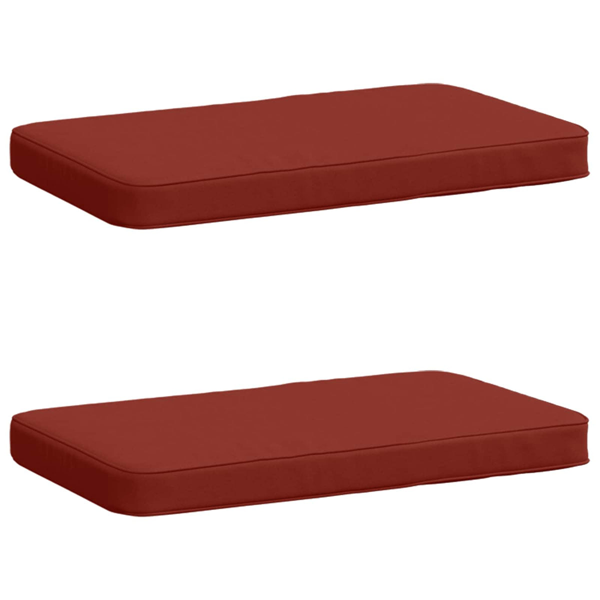 vidaXL 2-Piece Bench Cushions VUGHT 2 pcs 100% Polyester Red