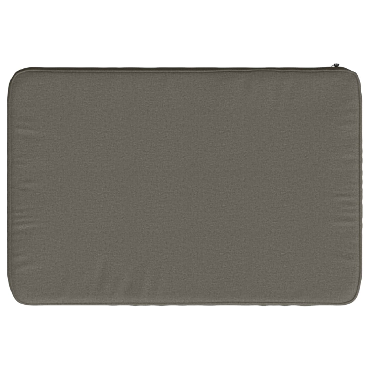vidaXL 1-Piece Bench Cushion VUGHT 100% Polyester Grey 60 x 40 x 5 cm