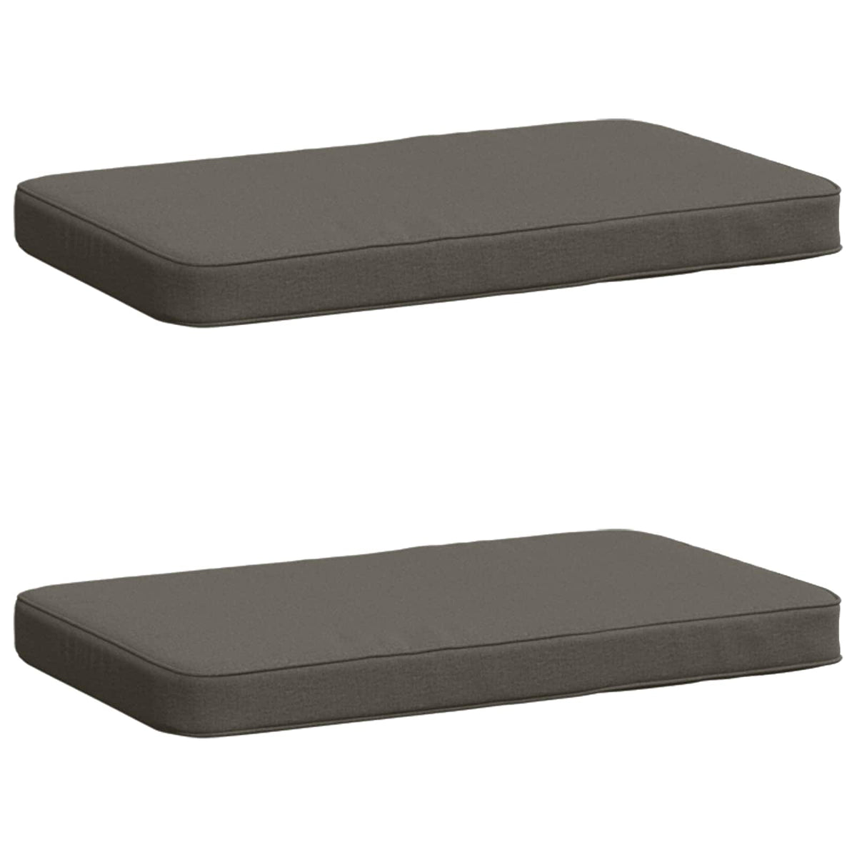 vidaXL 2-Piece Bench Cushions VUGHT 2 pcs 100% Polyester Grey