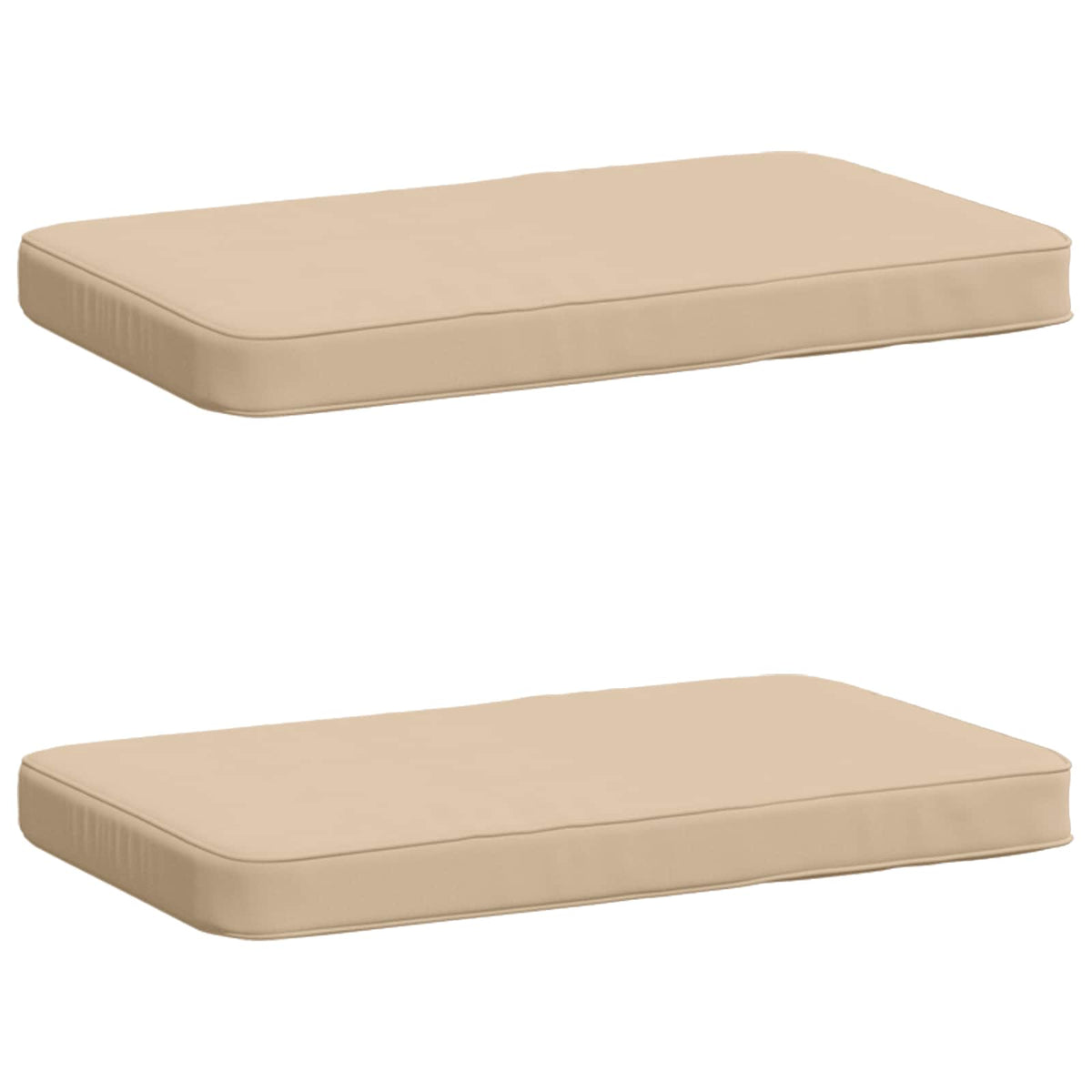 vidaXL 2-Piece Bench Cushions VUGHT 2 pcs 100% Polyester Cream