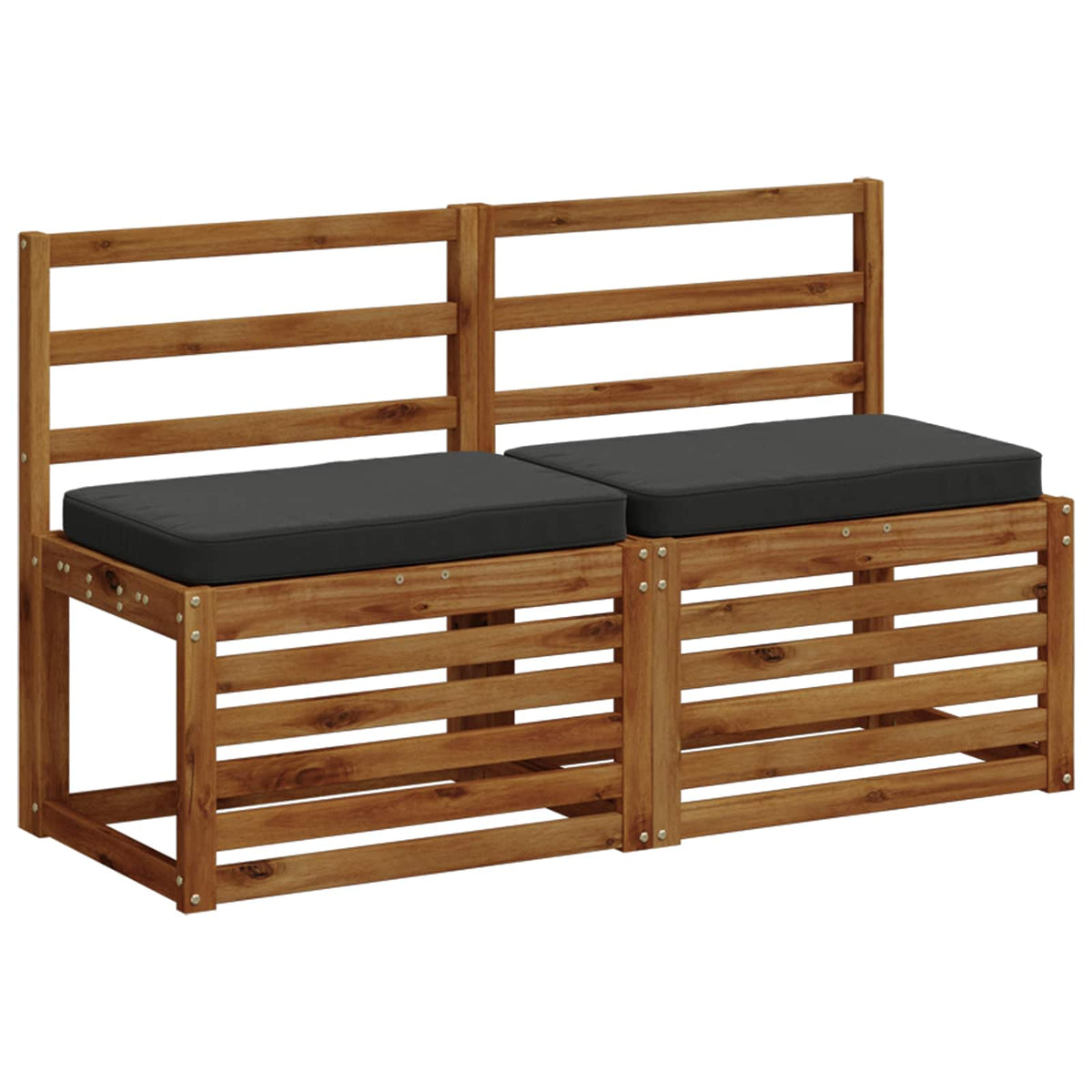 vidaXL 1-Piece Bench Cushion VUGHT 100% Polyester Anthracite