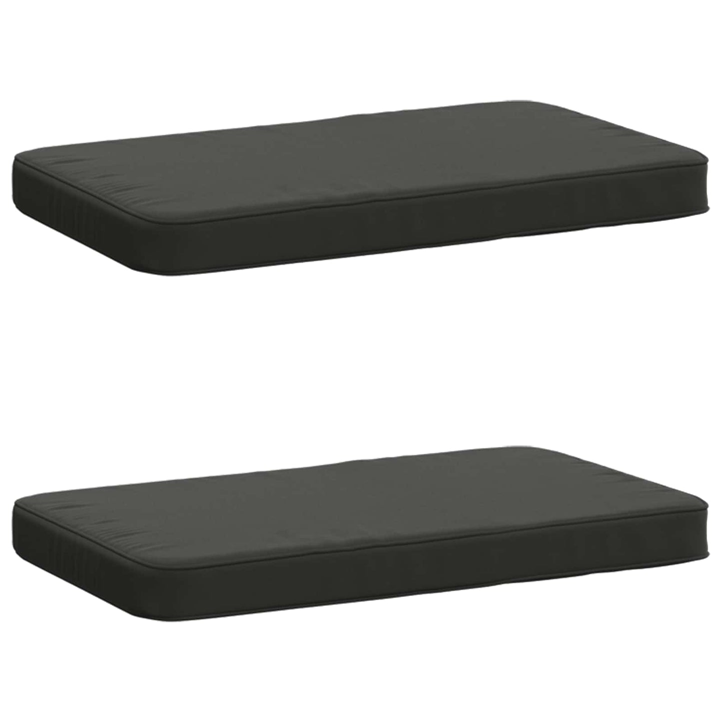 vidaXL 2-Piece Bench Cushions VUGHT 2 pcs 100% Polyester Anthracite