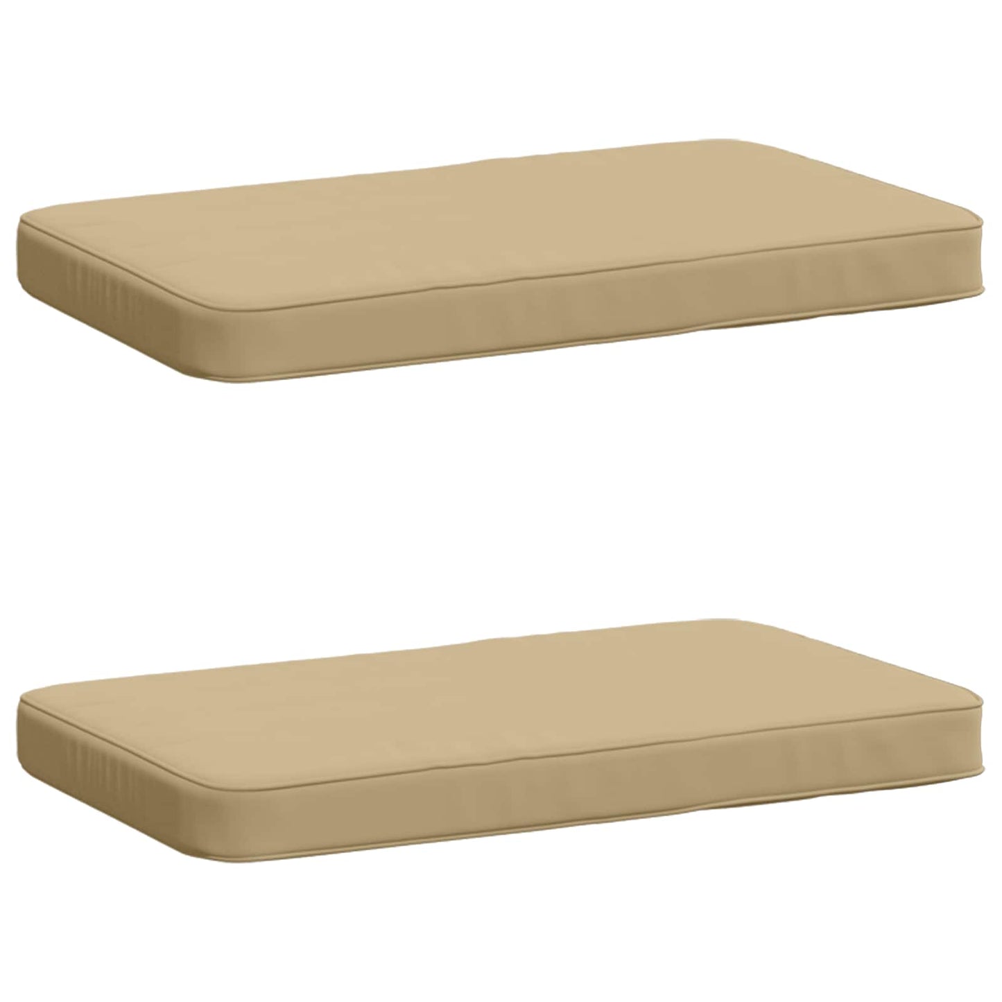 vidaXL 2-Piece Bench Cushions VUGHT 2 pcs 100% Polyester Beige