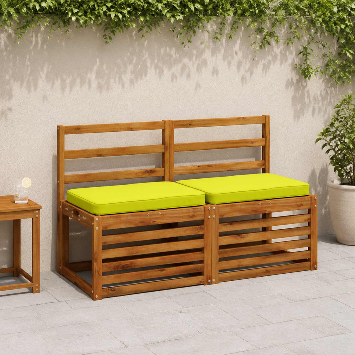 vidaXL 1-Piece Bench Cushion VUGHT 100% Polyester Bright Green