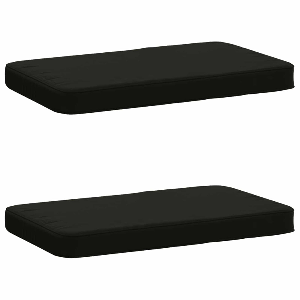 vidaXL 2-Piece Bench Cushions VUGHT 2 pcs 100% Polyester Black