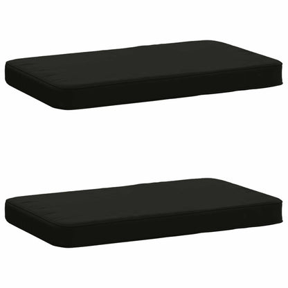 vidaXL 2-Piece Bench Cushions VUGHT 2 pcs 100% Polyester Black