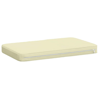 vidaXL 1-Piece Bench Cushion VUGHT 100% Polyester Cream 60 x 40 x 5 cm