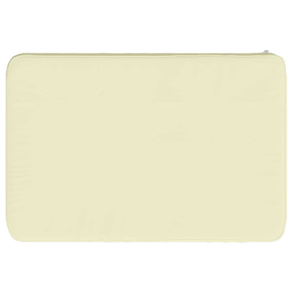 vidaXL 1-Piece Bench Cushion VUGHT 100% Polyester Cream 60 x 40 x 5 cm