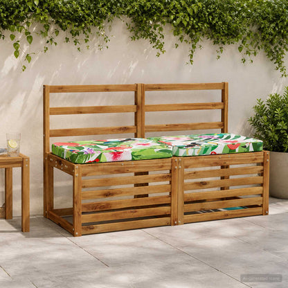 vidaXL 1-Piece Bench Cushion VUGHT 100% Polyester Multicolour